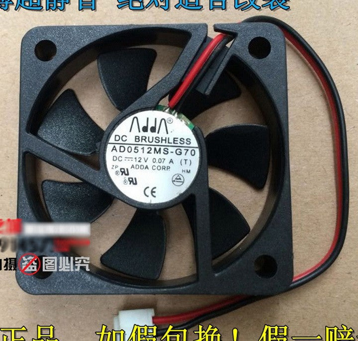 ADDA AD0512MS-G70 12V 0.07A 2wires Cooling Fan - New ADDA AD0512MS-G70 12V 0.07A 2wires Cooling Fan - New